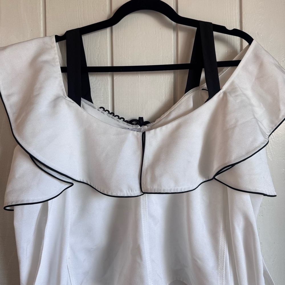 Self-Portrait Off-The-Shoulder Ruffle Blouse - Picture 6 of 8